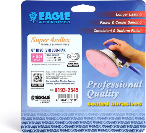 Eagle Abrasives 6” Assilex Discs - Peach 7/H