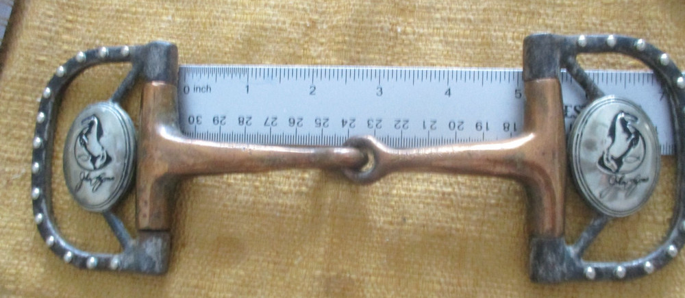 5" JOHN LYONS WESTERN SWEET IRON SNAFFLE DEE RING BIT