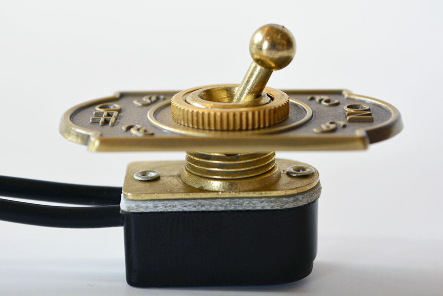 Switch Cover 103 - Antique Brass Industrial Switch Plate Steampunk Switch Panel