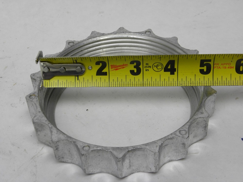 GRACO 4-3/4" ALUMINUM RETAINING CAP RING THREADED