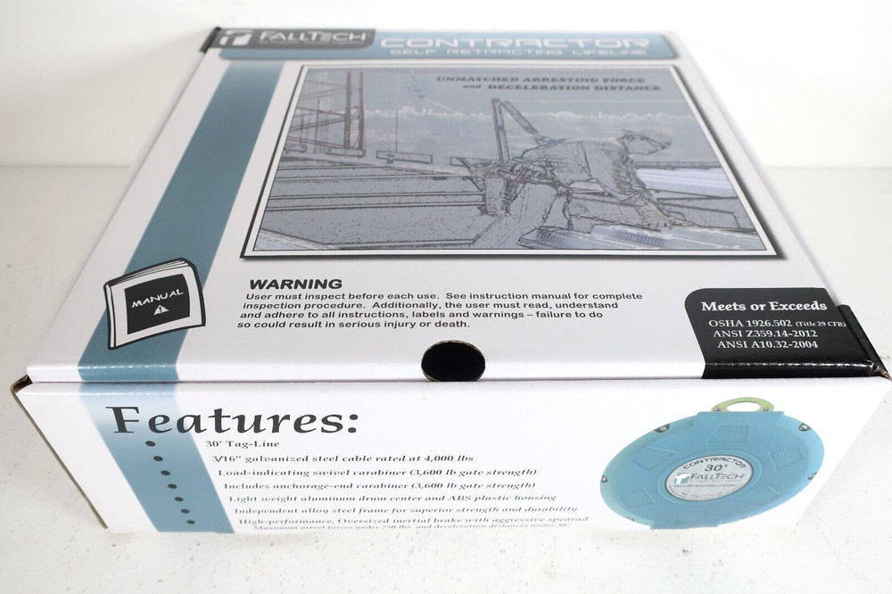 FallTech 727630, 30' Contractor Self Retracting Lifeline