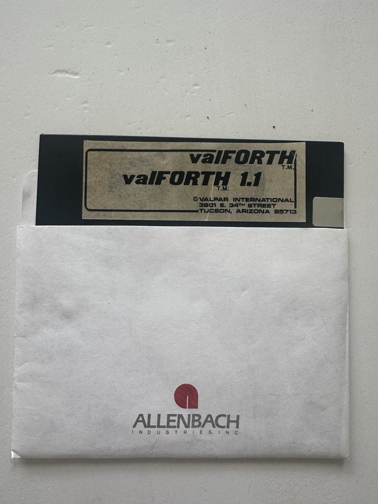Valpar valFORTH 5.25" Floppy Disk software Atari Basic