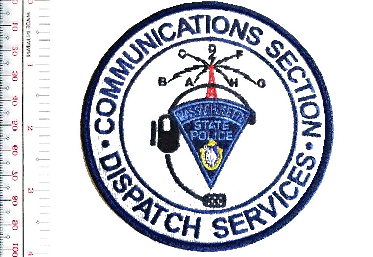 Massachusetts State Police Communications Section Dispatch Services Patch