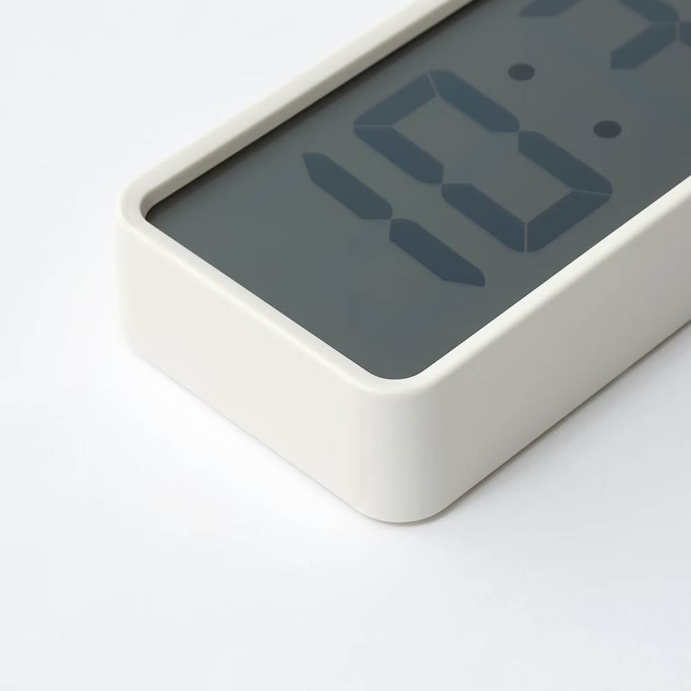 MUJI Digital Clock Small with Alarm Function White MJ-DCSW1