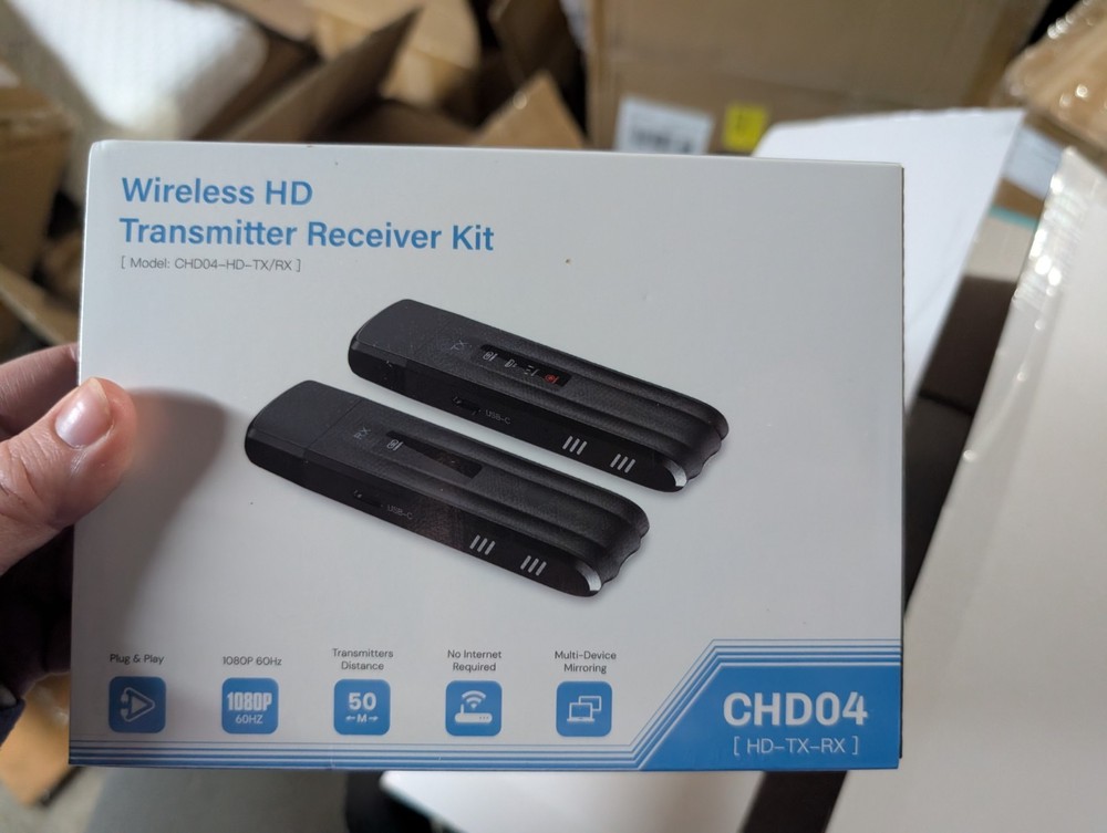 Wireless HD Transmitter  Receiver Kit  CHD04 New Sealed