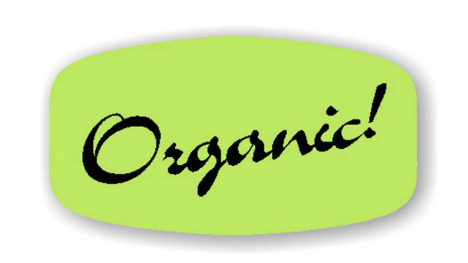 Organic ! MERCHANDISE LABELS 1000 PER ROLL Stickers