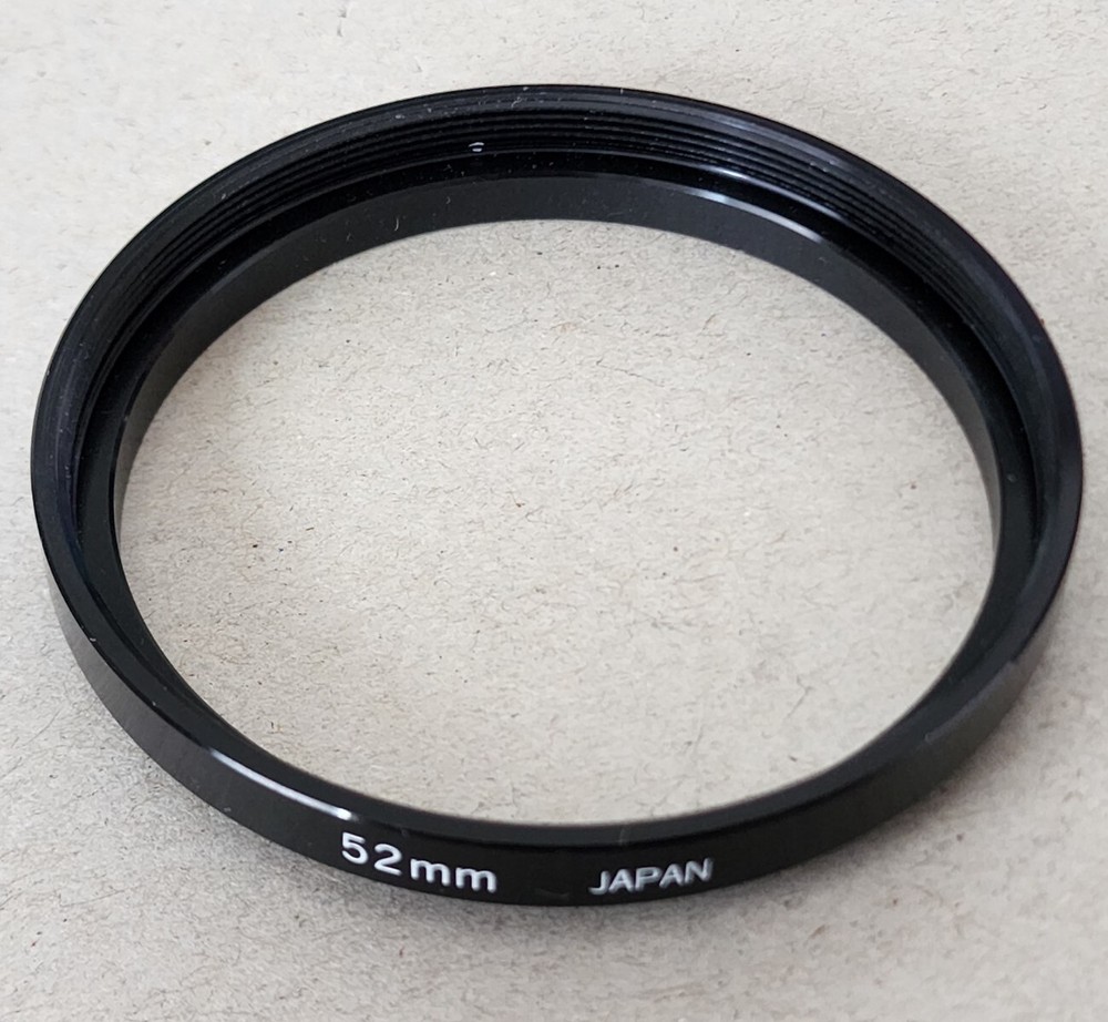 Unknown Size to 52mm Lens Filter Adapter - Made in Japan **PLEASE READ**