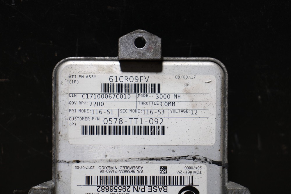 2017 Allison Transmission Control Module (TCM)