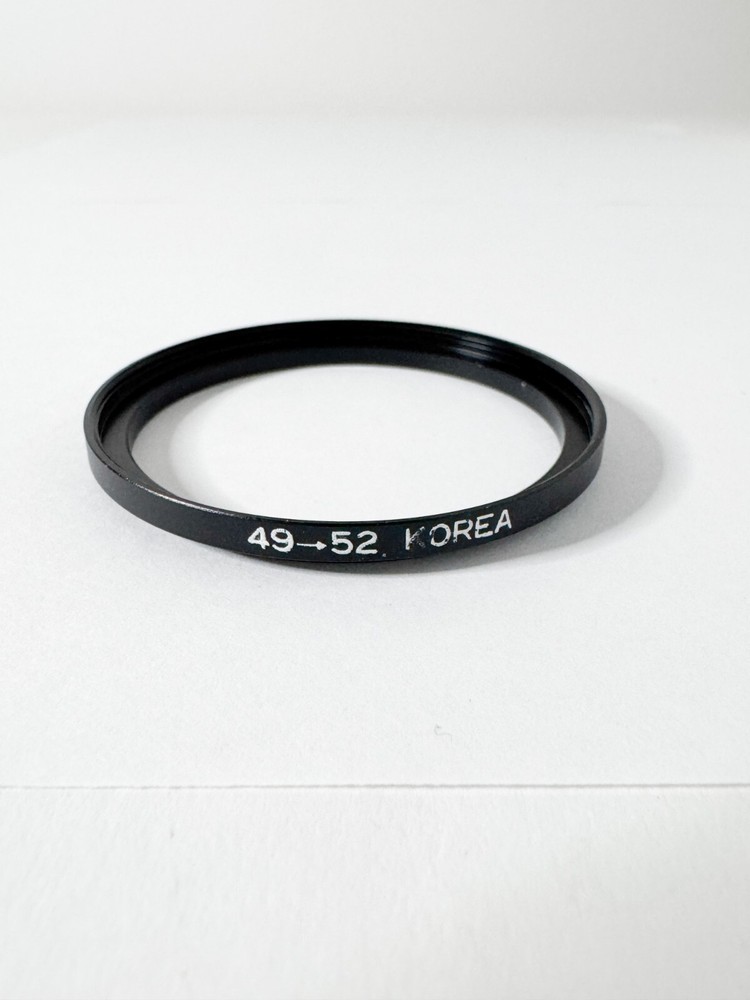 49mm to 52mm Step Up Ring for Lens Front Filter