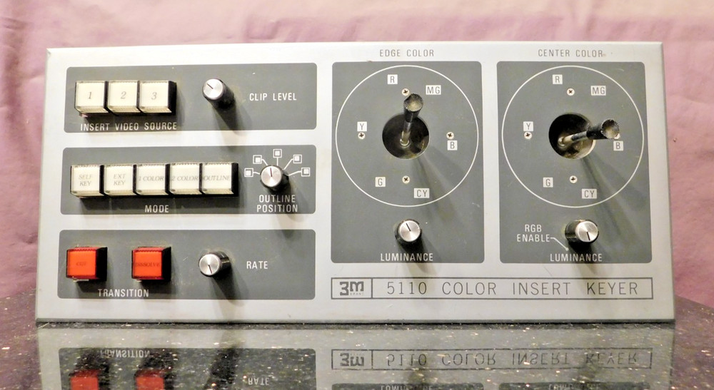 Vintage 3M 5110 Color Insert Keyer Control Panel Assembly