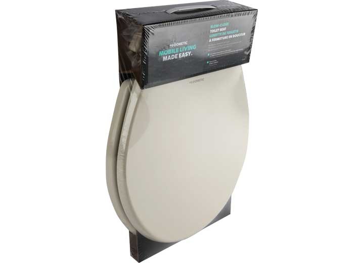 Dometic 385312074 310 Series Bone Slow-Close Wood Toilet Seat