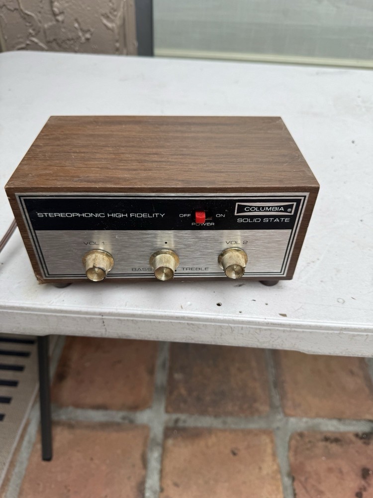Columbia vintage mini stereo solid state amp
