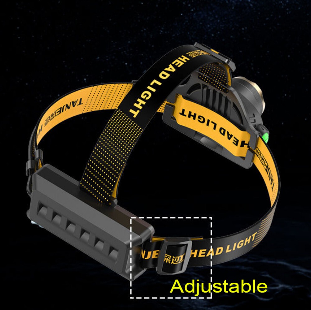 Most Powerful 12000000LM LED Tactical Headlamp Head Torch Rechargeable Headlight
