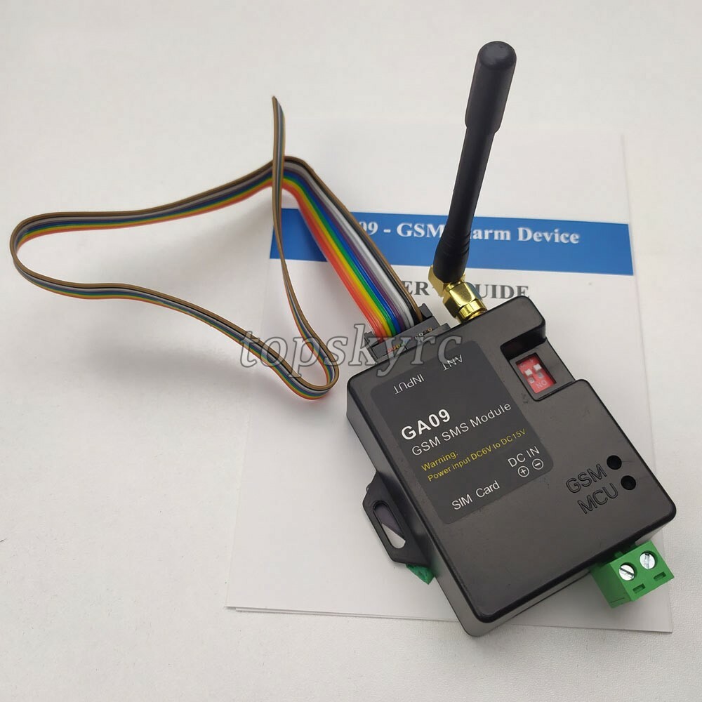 2019 GA09 GSM SMS Alarm System Wireless Module 8 Alarm Input Home Security sztp