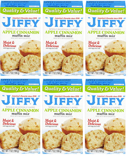 Jiffy Apple Cinnamon Muffin Mix 6 Pack