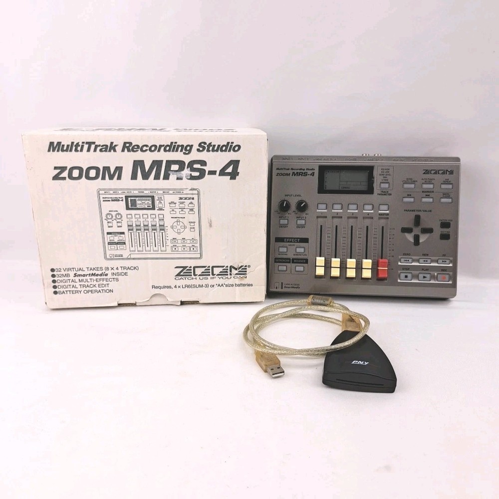 ZOOM MRS 4 Digital 4 Track Multi Track Recorder Portable Recording Studio
