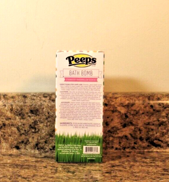 Peeps Strawberry Marshmallow Scented Bath Bomb Surprise Charm Inside