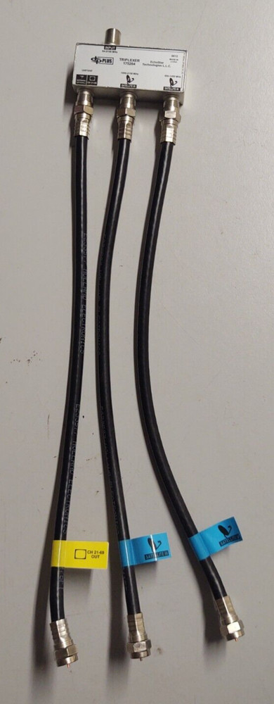 Dish Network Pro Plus 175284 EchoStar Technologies Triplexer w/ Cables