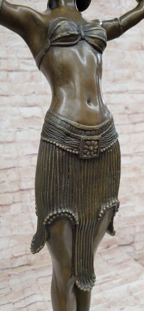 Signed D.H.Chiparus bronze statue, art deco dancer sculpture Hand Made Statue
