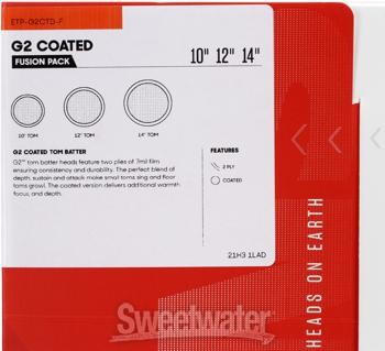 Evans G2 Tom Pack - 10", 12", 14" - Coated