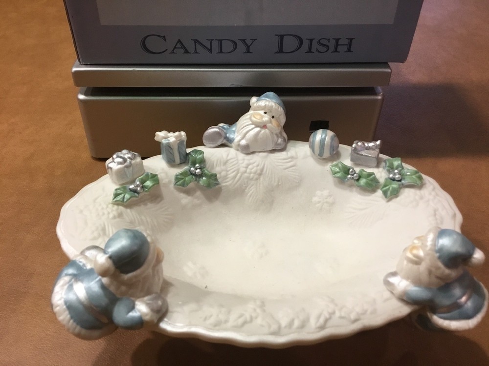Let The Holiday Sparkle Candy Dish. Very Cool