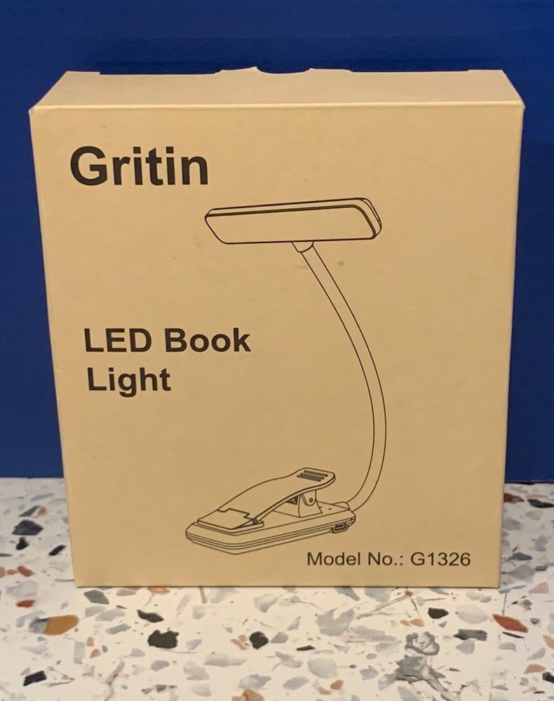 Gritin 19 LED-C Rechargeable Dark Blue Book Light