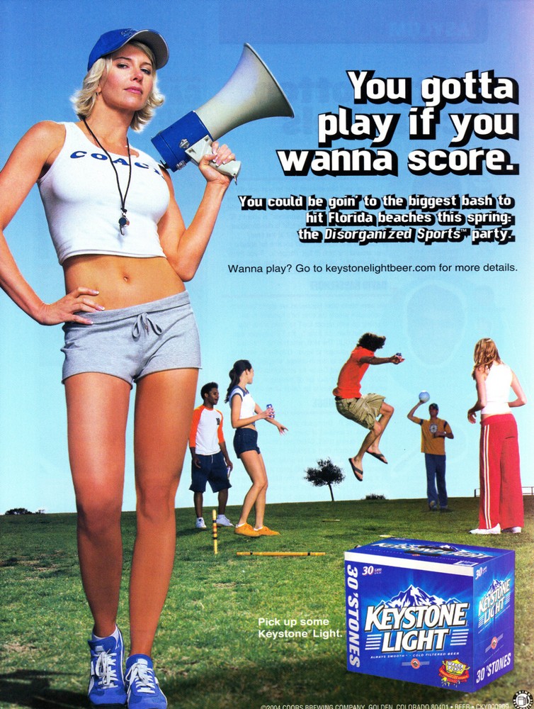 KEYSTONE BEER AD #7 RARE 2004 OOP