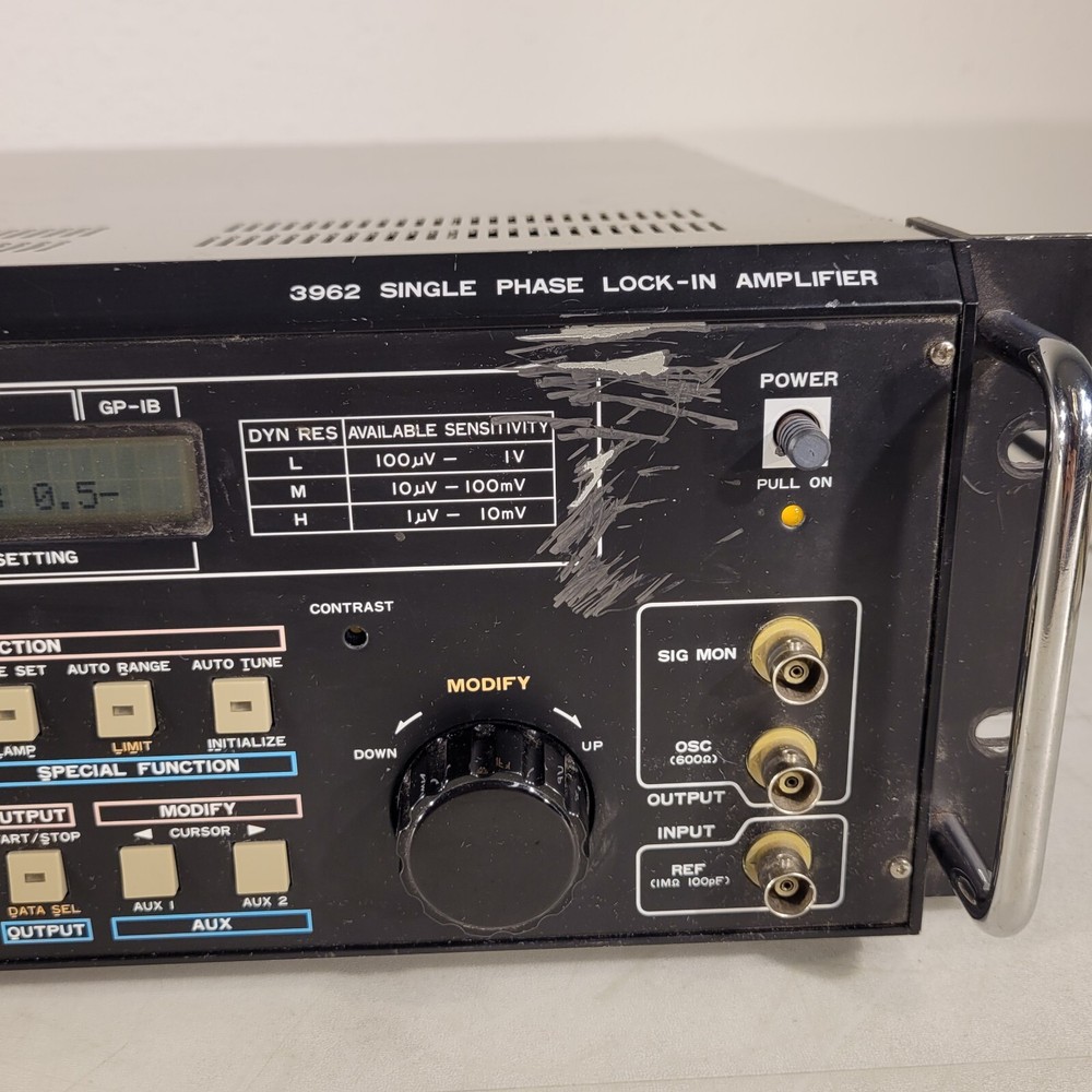 Ithaco 3962A Single Phase Lock-In Amplifier Auto Function Filter Frequency Adj