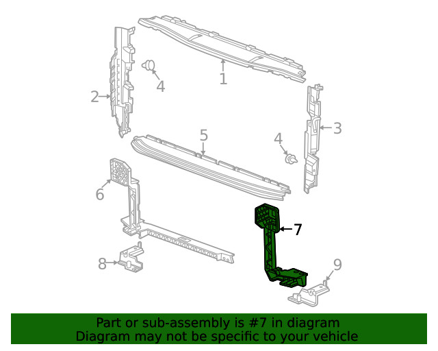Genuine GM Support Bracket 84762897