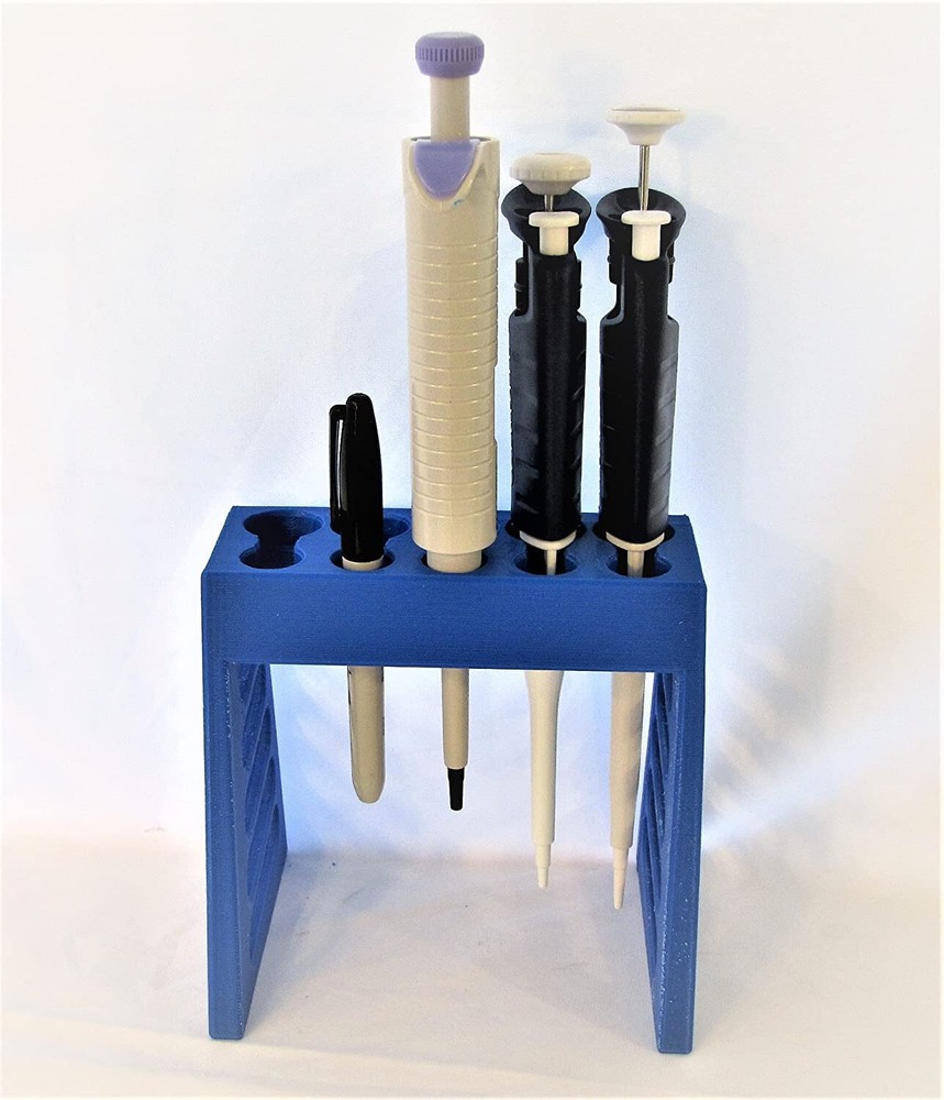 Universal Pipettor Rack Pipette Stand 5 Positions Variable Fixed Volume Marker