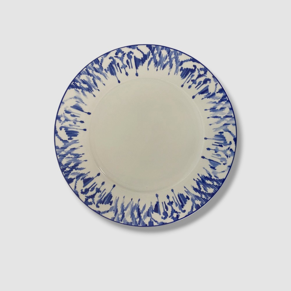 Neiman Marcus 12-Piece Haryana Blue Rim Dinnerware