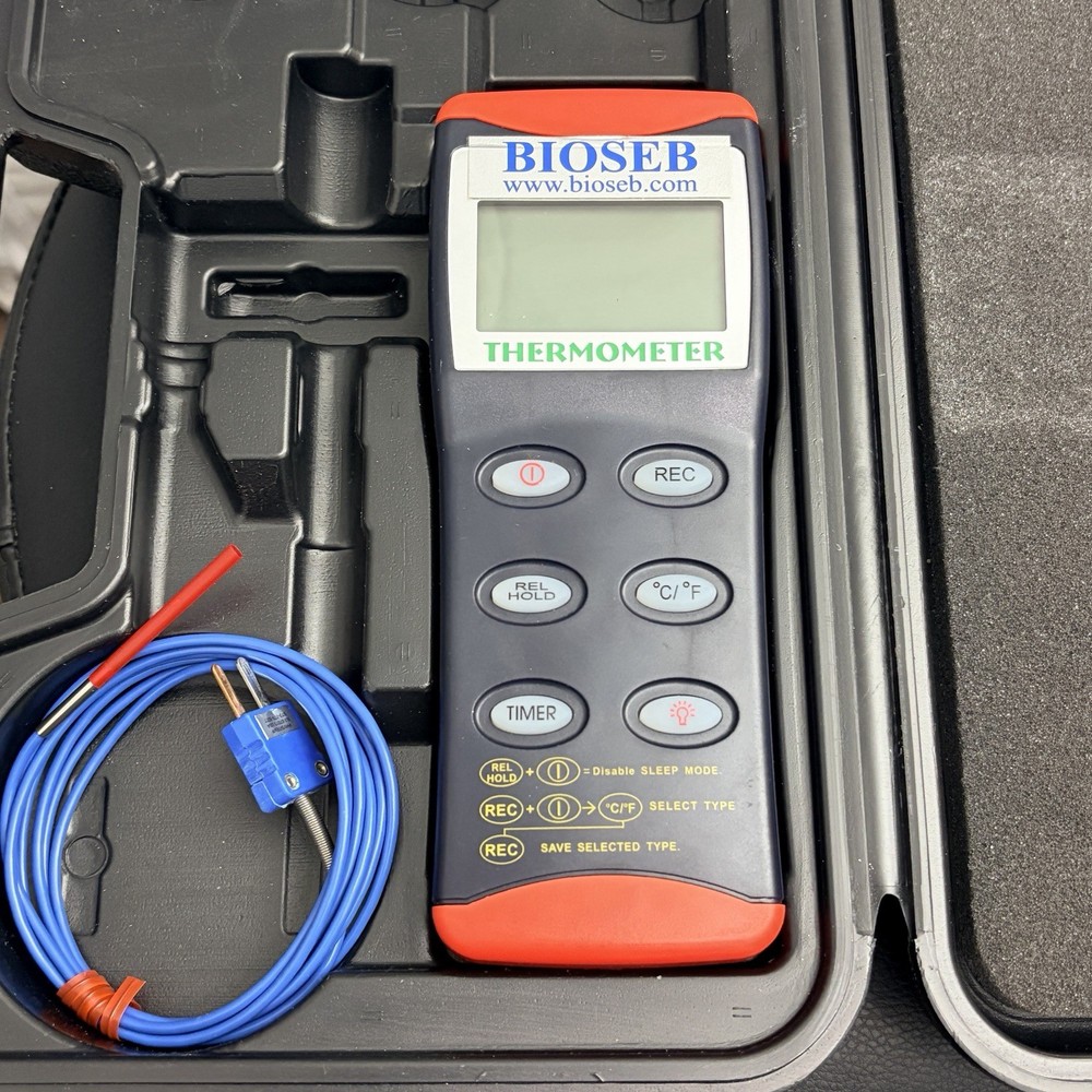 Bioseb Digital Thermocouple Thermometer K-Type Probe