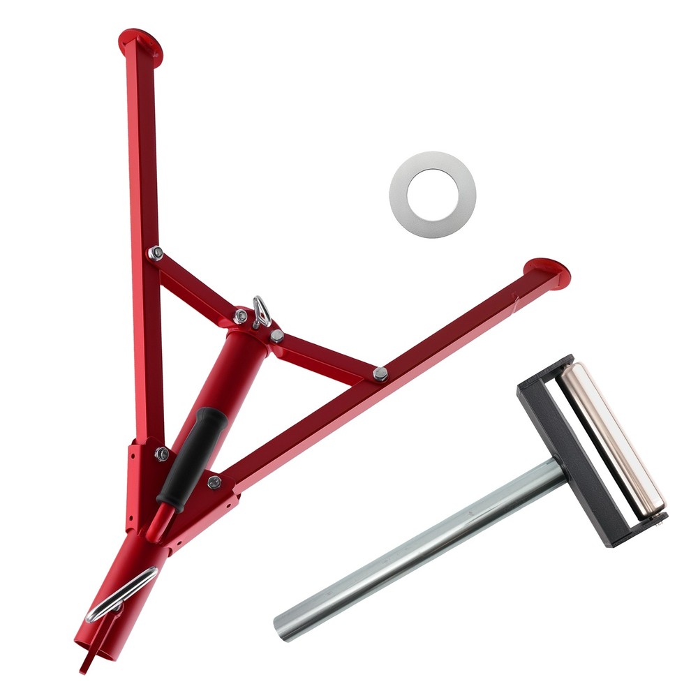 Foldable Roller Stand 2500lbs Support 27.6-52in Adjustable Height Triangular