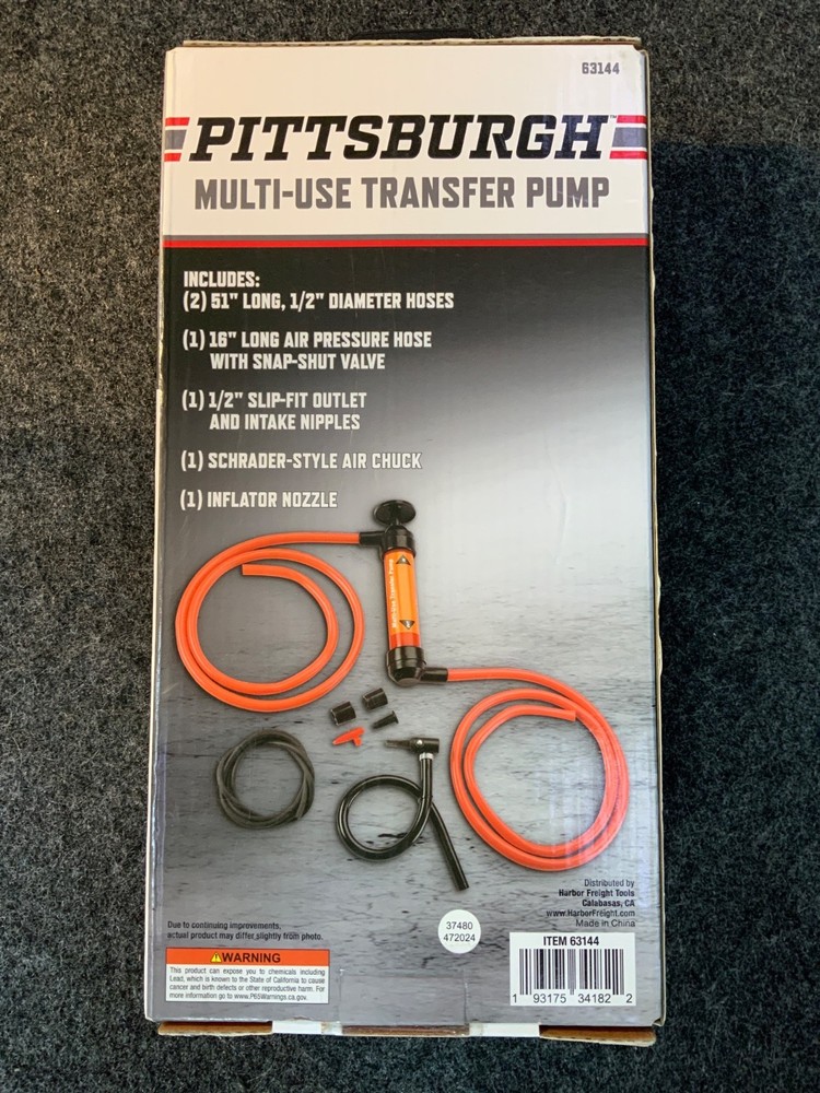 SEALED PITTSBURG # 63144 MULTI-USE TRANSFER PUMP - T10