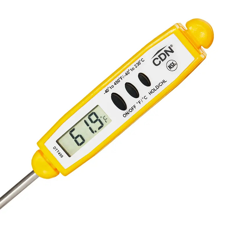 CDN DTT450 ProAccurate Thin Tip Yellow Thermometer w/ 6 Second Response