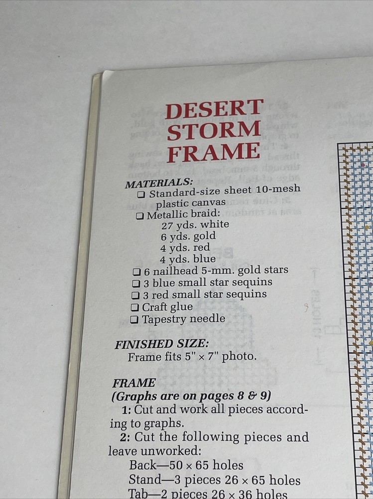 Annie's Attic Patriotic Accessories Plastic Canvas Pattern