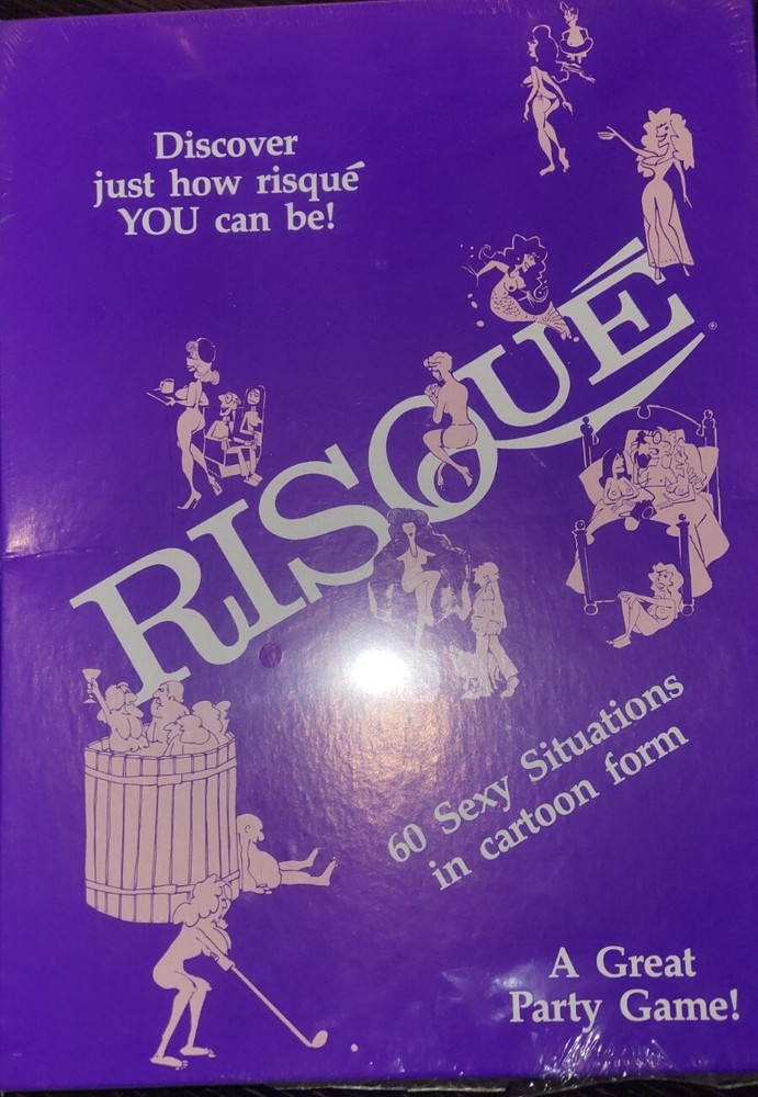 VTG 1985 RARE * RISQUE Party Game * Sexy Situations in Cartoon Form by Monarch