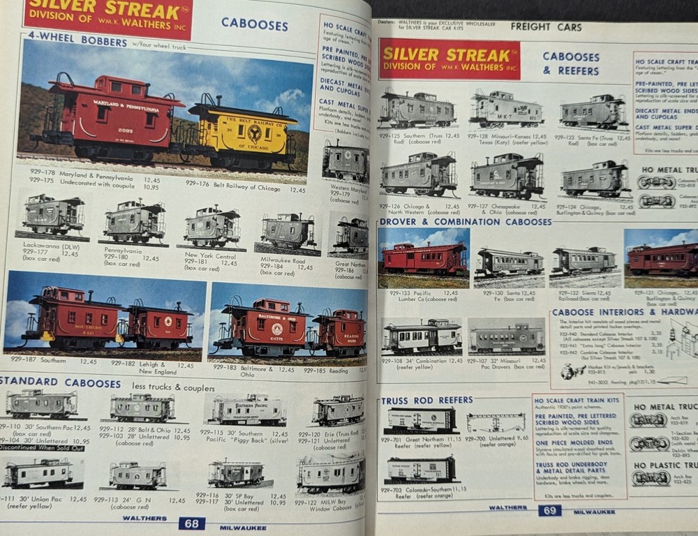 ***VINTAGE 1981 WALTHER'S HO SCALE MODEL TRAIN CATALOG & REFERENCE MANUAL***
