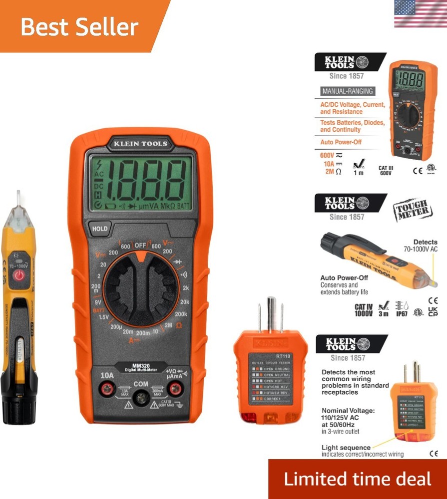 Klein Tools Electrical  Kit: Digital Multimeter & Non-Contact Voltage Tester