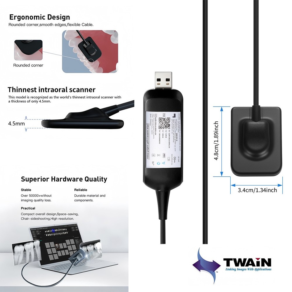 Dental X ray Sensor Digital Sensor Rayos Digital Imaging System Sensor w/ Holder