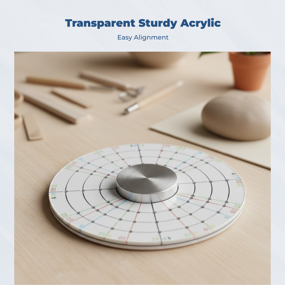 Circle Marking Disc Precise Division Pottery Tool Compact Size for Home Workshop