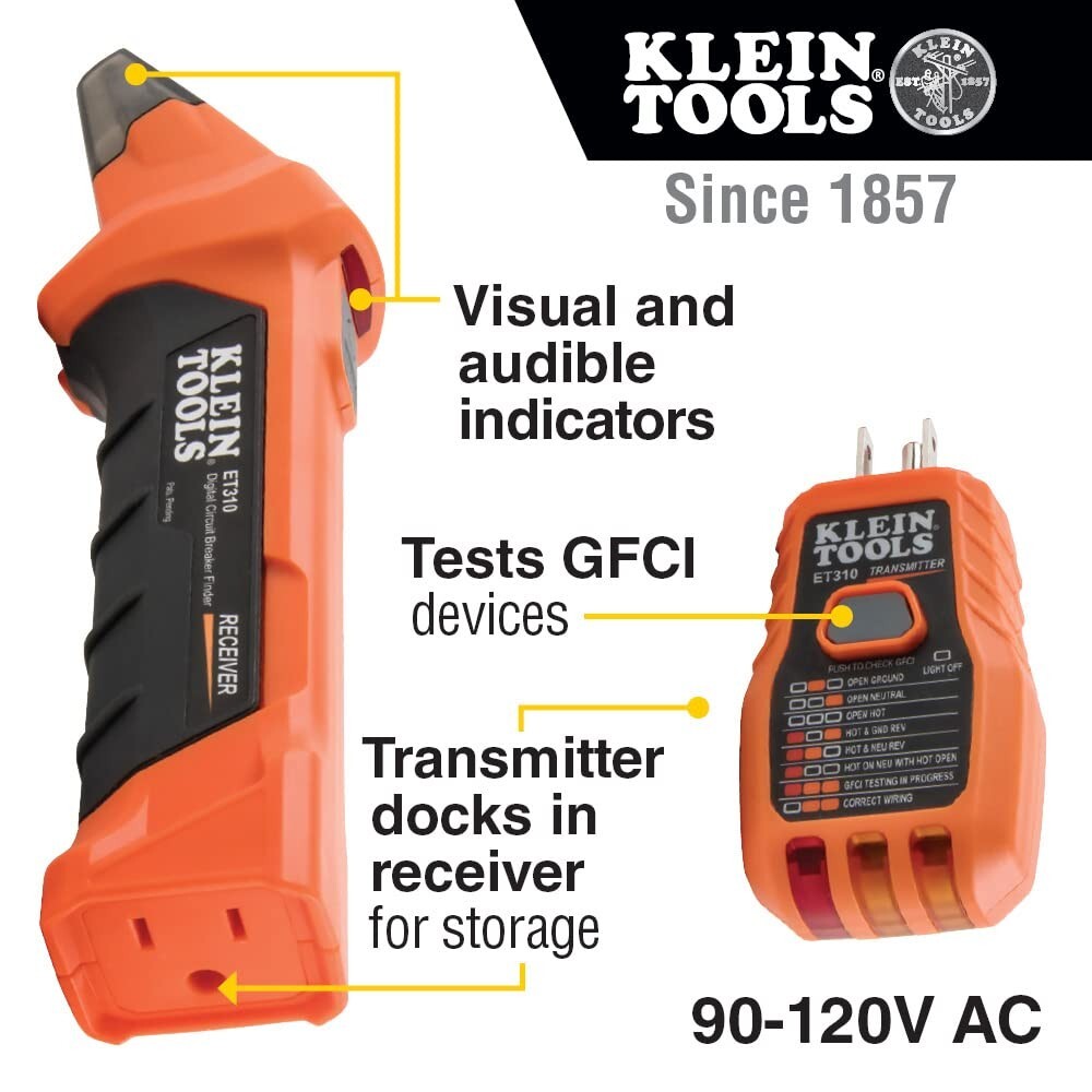 Complete Electrical Testing Kit: Klein Tools Multimeter, GFCI, & Voltage Tester