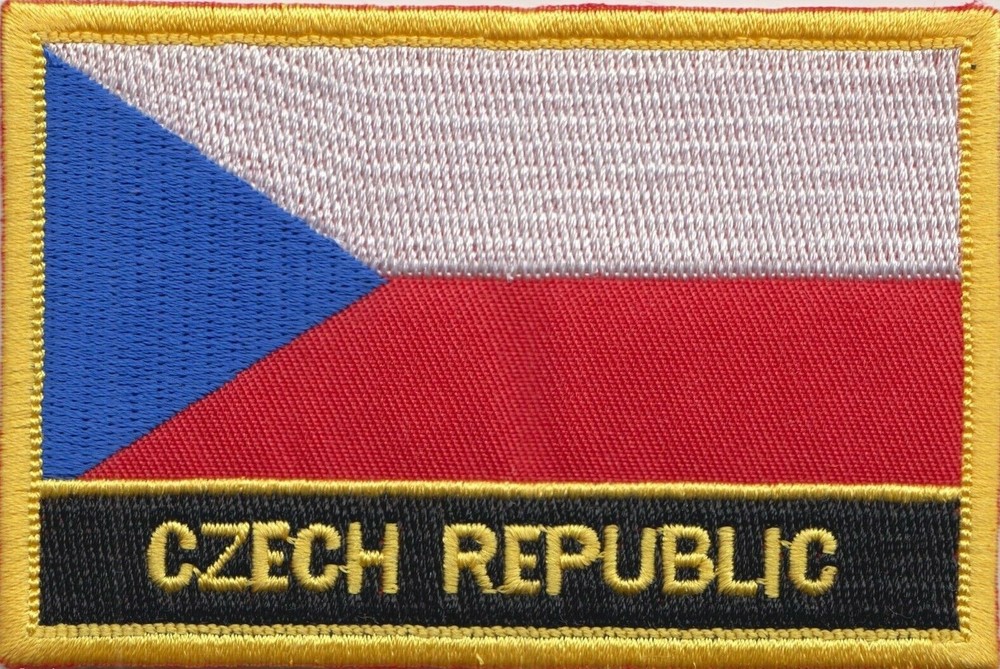 Czech Republic Flag Embroidered Patch - Sew or Iron on