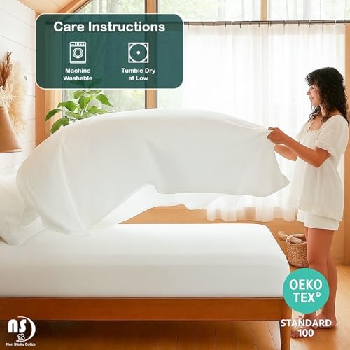 4 Piece 100% Egyptian Cotton 400 Thread Count Extra Deep Queen White Solid