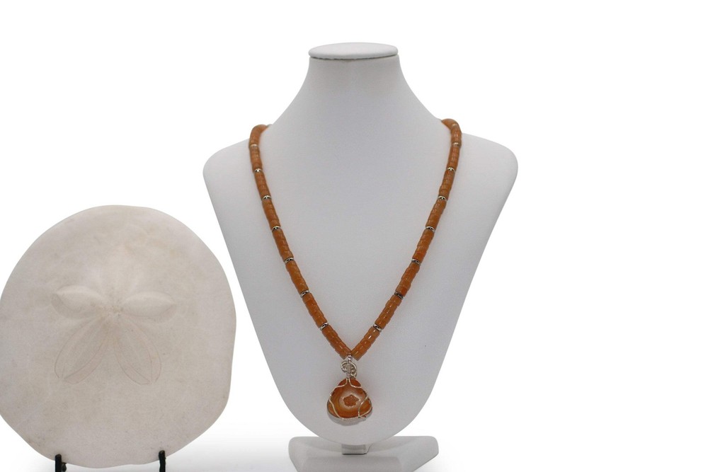 Agate Geode 25" Necklace