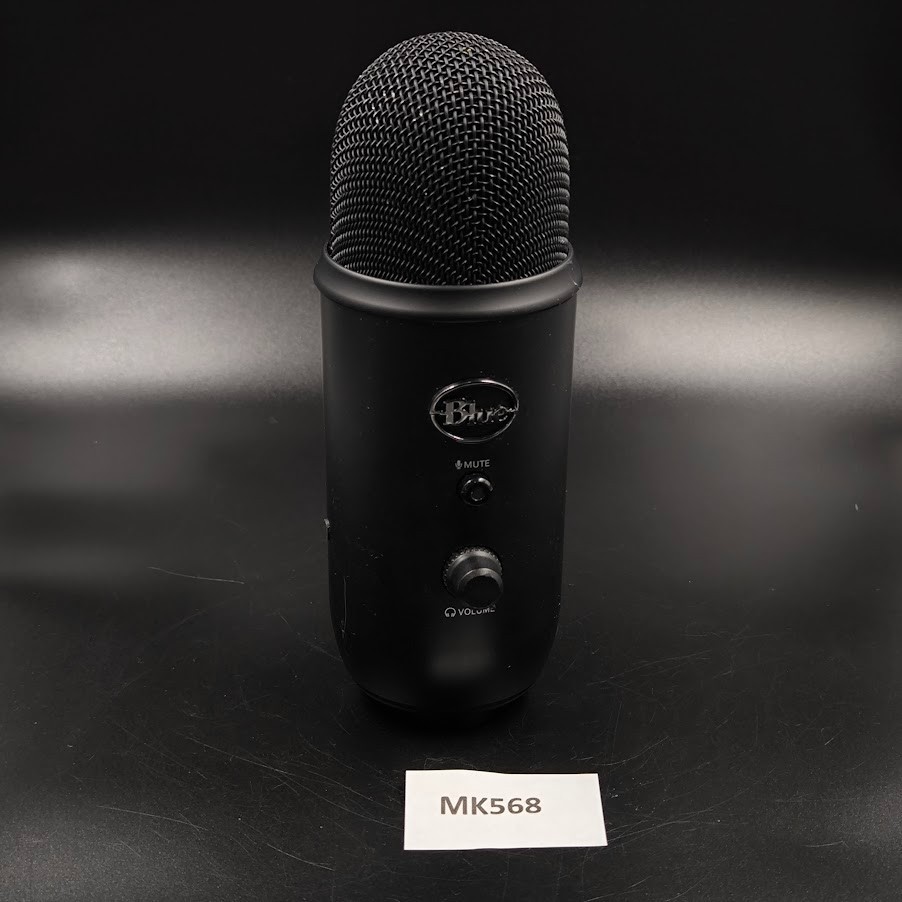 Blue Yeti Microphone Used Working Black