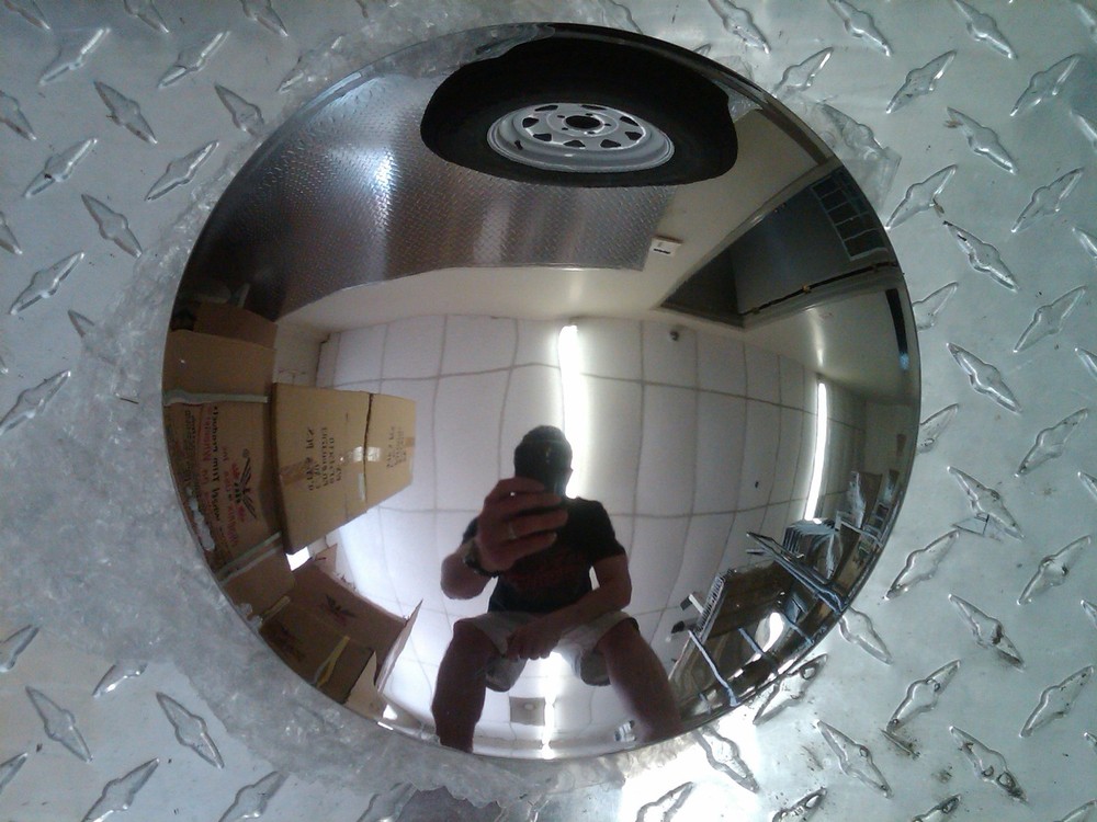 (4) Stainless Steel Baby Moon 8" Golf Cart Trailer Hub Cap Rim Yamaha EZGO