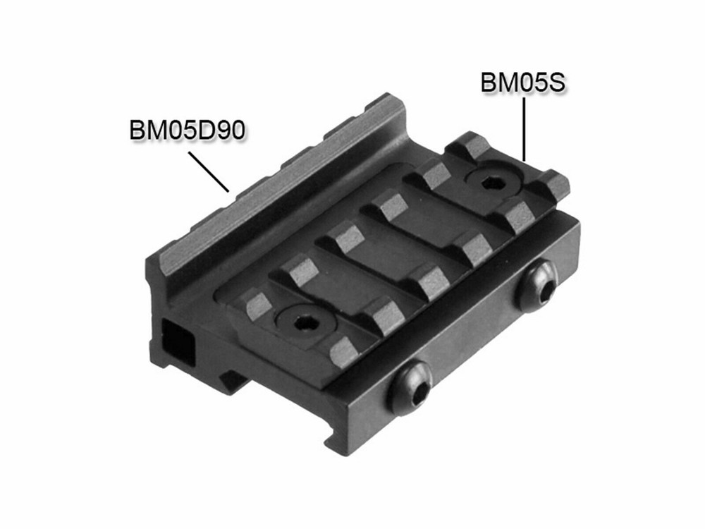 90 Degree Angle Mount, 2.16" Long with 5 Slots, BM05D90