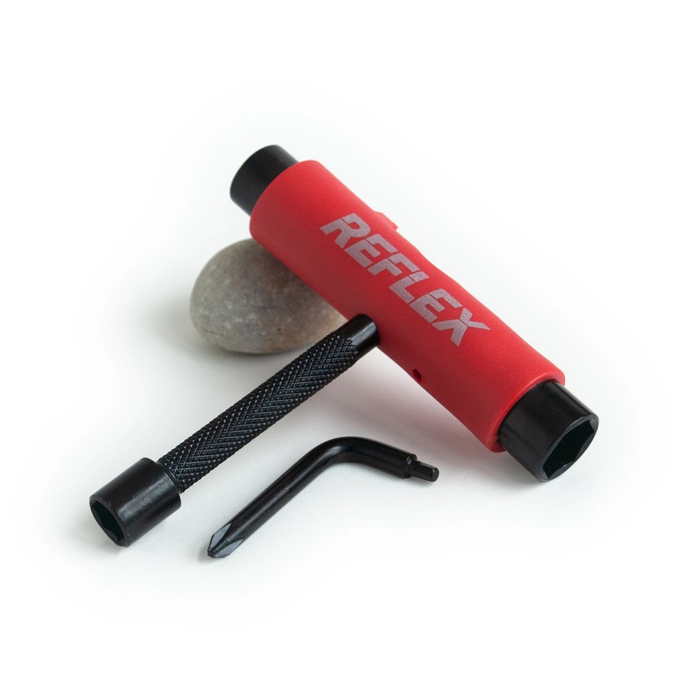 Reflex Triflex Skateboard Tool Red - Sockets, Wrench/Screwdriver, Griptape File
