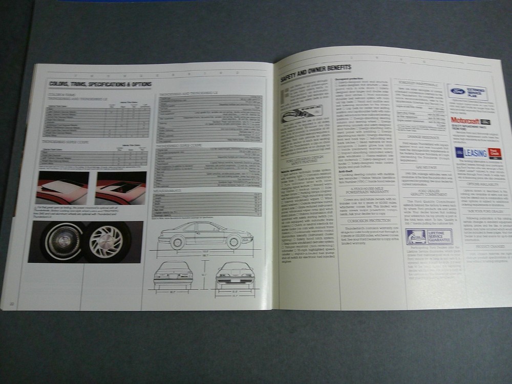 1990 Ford Thunderbird Sales Catalog